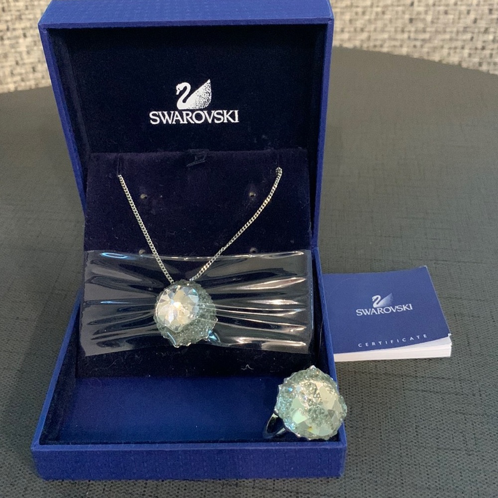 Authentic Swarovski Necklace and Ring Set